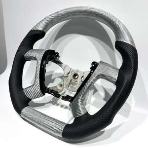 Volant de course haut de gamme en fibre de carbone argentée, accessoire de mise à niveau populaire pour Silverado (plusieurs années), livraison directe prise en charge - Product Image 4