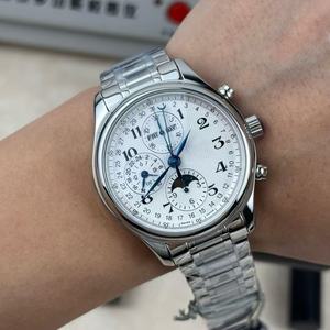 Montre pour femme en acier inoxydable de haute qualité, nouvelle tendance de la mode, style designer, avec cristal saphir, phase de lune, résistante à l'eau 20m - Product Image 2