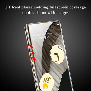 गुगल पिक्सेल 8 के लिए उच्च स्पष्ट पूर्ण पारदर्शी टेम्पर्ड ग्लास स्क्रीन रक्षक के लिए 8 प्रो 7 3 डी घुमावदार पूर्ण कवरेज संरक्षण फिल्म - Product Image 5