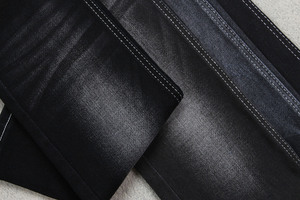 Tela vaquera negra de azufre de 11.8 oz con reverso azul, tejido especial de alta elasticidad, <span class=keywords><strong>textil</strong></span> vaquero de proveedor chino - Product Image 4