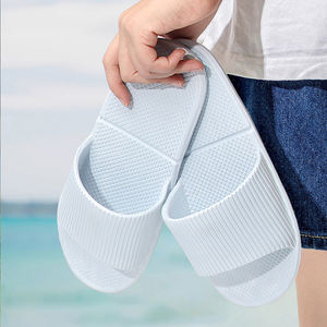 Hotel Travel Beach Vacation Desechable Silencioso Ligero Eva Slides Flip Flop Antideslizante Baño Logotipo personalizado Zapatillas plegables - Product Image 5