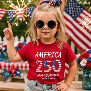 T-Shirt Patriottica per il 250° Anniversario della Bandiera Americana, 4 Luglio 1776-2026, Maglietta Casual da Uomo in Cotone Lavorato a Maglia con Stampa - Product Image 2