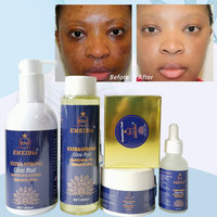 Ensemble de soins de la peau blanchissant OEM, huile double glutathion, sérum à la vitamine C, crème pour le visage anti-taches, savon pour peau noire, lotion pour le corps blanchissante