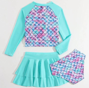 Nouveauté : Maillots de bain réversibles pour enfants et tout-petits, sans manches, dos nu, bikinis à double couche, motifs floraux hawaïens, maillots de bain pour filles - Product Image 5