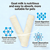 Bâtonnets de lait de chèvre lyophilisé 60g, riches en nutriments, à haute teneur en calcium, adaptés aux chats et aux chiens, friandises naturelles, vente en gros