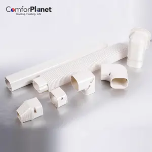 Rigid Fireproof PVC Duct and Accessories Joint for Air Conditioner Decorative