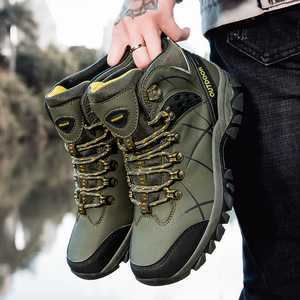 Zapatos de Montañismo para Hombre y <span class=keywords><strong>Mujer</strong></span>, <span class=keywords><strong>Botas</strong></span> Tácticas de Seguridad para Trabajo, Senderismo, Trekking, Cross Country, Media Caña, Malla Transpirable, Algodón - Product Image 5