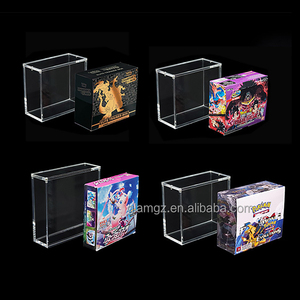 Protection UV 6MM Couvercle Coulissant Magnétique 1999 Vente en Gros Protecteur Japonais 1ère Édition Anglais Acrylique Cas Pokémon Booster Boîte - Product Image 1