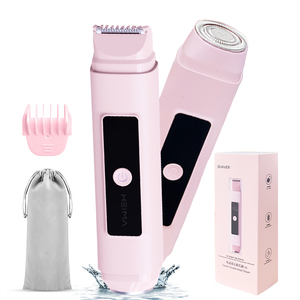 Afeitadora Eléctrica 2 en 1 de Doble Cabezal a <span class=keywords><strong>Precio</strong></span> de Fábrica, Herramienta de Depilación Indolora <span class=keywords><strong>para</strong></span> Uso Doméstico, en Exteriores, Hoteles y Autocaravanas, con Manual en Francés - Product Image 2