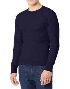Gestrickte Farb sublimation Solid Slim Fit 100% Baumwolle Langes Hemd Herren Winter Thermal Waffel Stoff Long Johns - Product Image 2