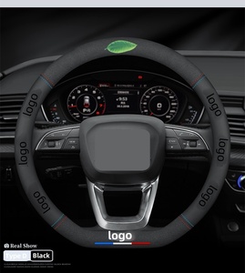 Cubierta de volante de coche transpirable directa de fábrica <span class=keywords><strong>3D</strong></span> impreso con logotipo personalizado de alta calidad para comercio exterior - Product Image 1