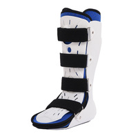 Attelle de cheville en plastique et nylon en stock, correcteur de pied tombant, support de pied pour inversion/eversion, protection contre les fractures et entorses, type plâtre