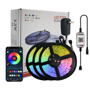 <span class=keywords><strong>Bluetooth</strong></span> 5050 RGB LED ışık şerit kiti için App kontrolü ile su geçirmez açık ev partisi olay dekorasyon için - Product Image 1