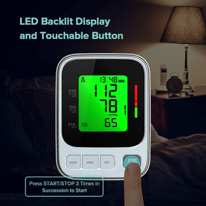 Tensiomètre numérique pour le bras supérieur, fréquence cardiaque élevée, tensiomètre pour usage domestique - Product Image 4