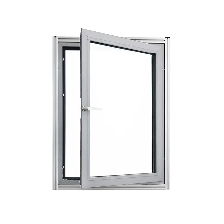 Fenêtres en aluminium de qualité supérieure fenêtre de résistance à la perméation d'air profil en aluminium fenêtre tournante inclinable