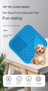 Dog Licking <b>Mat</b> Pet Silicone Slow Food <b>Mat</b> with Suction Cup Non-Slip Anti-Choke <b>Cat</b> Licking Placemat Tableware Supplies - Product Image 6