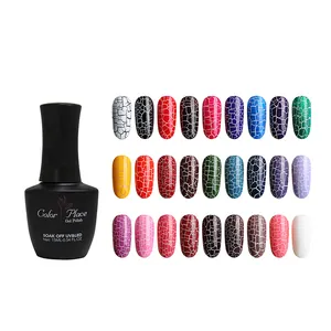 15ml/bottle nail arts designs uv gel crack gel nail polish professional crackle paint nail gel