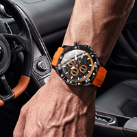 ONOLA 6851 Montre de luxe pour homme, cadran en verre, boîtier en alliage, mouvement à quartz, aiguilles lumineuses, ensemble original Best Win
