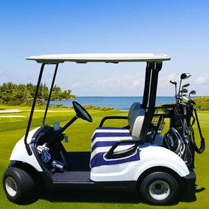 Fundas de asiento de carrito de golf con logotipo personalizado, asiento de carrito de golf de estilo clásico, manta de toalla, trajes Yamaha, EZGO, Club Car y carritos de golf de 2 asientos - Product Image 6