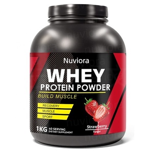 OEM Private Label Whey <strong>Protein</strong> <strong>Powder</strong> 1KG Bulk Strawberry Flavor Muscle <strong>Recovery</strong> Mass Gainer Gym Supplement Wholesale - Product Image 1