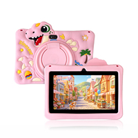 Tablet Anak Dinosaur 7-Inci Kapasitif MTK Quad Core 3GB RAM 32GB Penyimpanan Aplikasi Edukasi Terpasang Android 10 Tablet WiFi