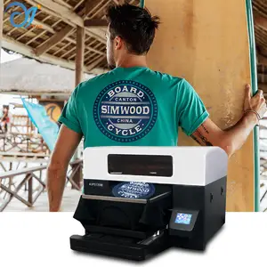 Machine d'impression numérique automatique pour t-shirts, panneau de contrôle, couleur, imprimante dtg pour vêtements, t-shirts