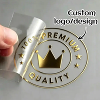 Label Kristal Kustom Grosir, Botol Kaca Parfum, Kertas Transfer UV