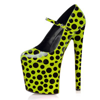 Nuevos Zapatos de Tacón Alto de 20 cm con Punta Redonda y Tacón Delgado, Zapatos de Modelo para Pasarela, Zapatos de Tacón Alto para Bailarinas Exóticas, Zapatos de Crossdresser