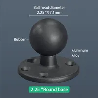 Support universel de tableau de bord de voiture camion gps support de moniteur d'ordinateur pc plaque ronde 2.25 ''support de boule de vis de base de boule pour tablette pour ram