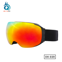 Masque de ski double couche UV400 anti-buée, lunettes de ski pour homme et femme, masque de snowboard