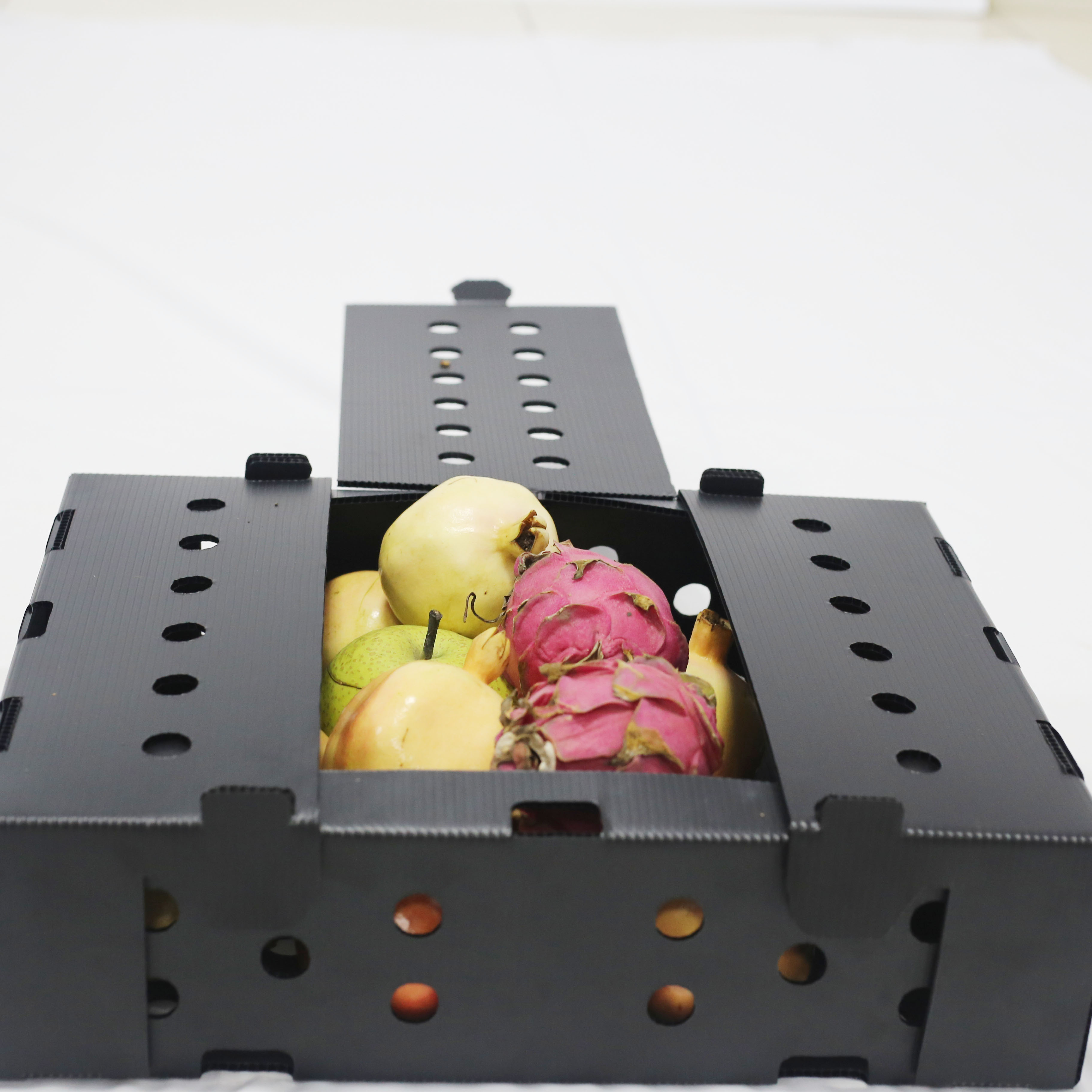 Wholesale Reusable Stackable Pp Hollow Corrugated Plastic Corflute Packaging Fruit and Vegetable Box