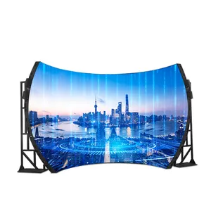 4D Indoor P1.875 P2 P4 Dome Led Display Seamless Splicing Dome Led Tela Para Voar Teatro