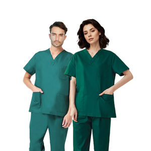 Uniformes médicaux de nouveau style ensembles de gommages hospitaliers pour femmes et hommes uniformes d'infirmière en tissu tissé - Product Image 1