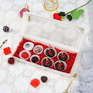 Cajas Blancas para Galletas con Ventana para Trufas de Chocolate, Donuts y Dulces, para Navidad, San Valentín, Pascua, Día de la Madre - Product Image 3