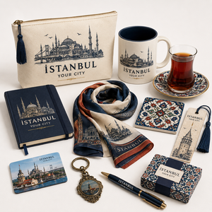 Set de Regalo Personalizado de Recuerdos de Estambul, Caja de Regalo de Viaje a Turquía, Colección de Lugares Emblemáticos de la Ciudad, Regalo de Bienvenida para Turistas, Set Promocional Corporativo - Product Image 1
