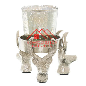 Christmas Ornaments Deer <b>Stag</b> <b>Head</b> T Light Candle Holder for Table Centerpieces Decorations Unique Design Candle - Product Image 4