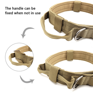Wholesale Custom Pet <strong>Collars</strong> Manufacturer <strong>Tactical</strong> Durable Training Large <strong>Dog</strong> <strong>Collar</strong> With Metal Buckle - Product Image 3