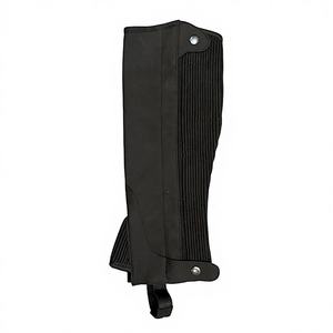 Polainas Ecuestres Negras Premium Unisex para Adultos, de Cuero Sintético Amara, con Cierre de Cremallera, HASHIR INTERNATIONAL - Product Image 1