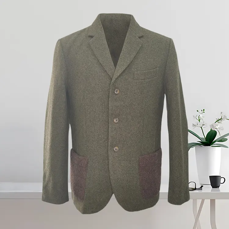 하이 퀄리티 오피스 세트 패션 남성 사용자 정의 디자인 캐주얼 블레이저 세트 재킷 작업 코트