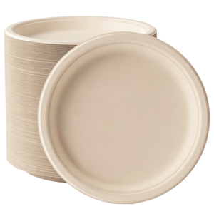Sugarcane Bagasse Plates 6 Inch Biodegradable Dessert Appetizer Plates for Bakery Party - Product Image 1