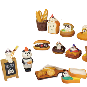 Chất Lượng Tốt Qingheng Nhật Bản Hàng Tạp Hóa Thực Phẩm Chơi Bánh Mì Nướng Cà Phê Cửa Hàng Trang Trí Chụp Đạo Cụ Thu Nhỏ Nhựa Đồ Trang Trí - Product Image 1