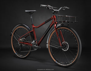 SUNPEED 27,5 "Vintage aleación City Street Touring Bike cercanías bicicleta adulto ciudad bicicleta para hombres con estante trasero - Product Image 5