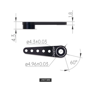 Bocina/Brazo de Aluminio Original AGFRC HPS06 de Alta Resistencia y Durabilidad para Autos RC de las Series A20, A23, <span class=keywords><strong>A26</strong></span>, B13, Accesorio para Piezas de Auto - Product Image 5