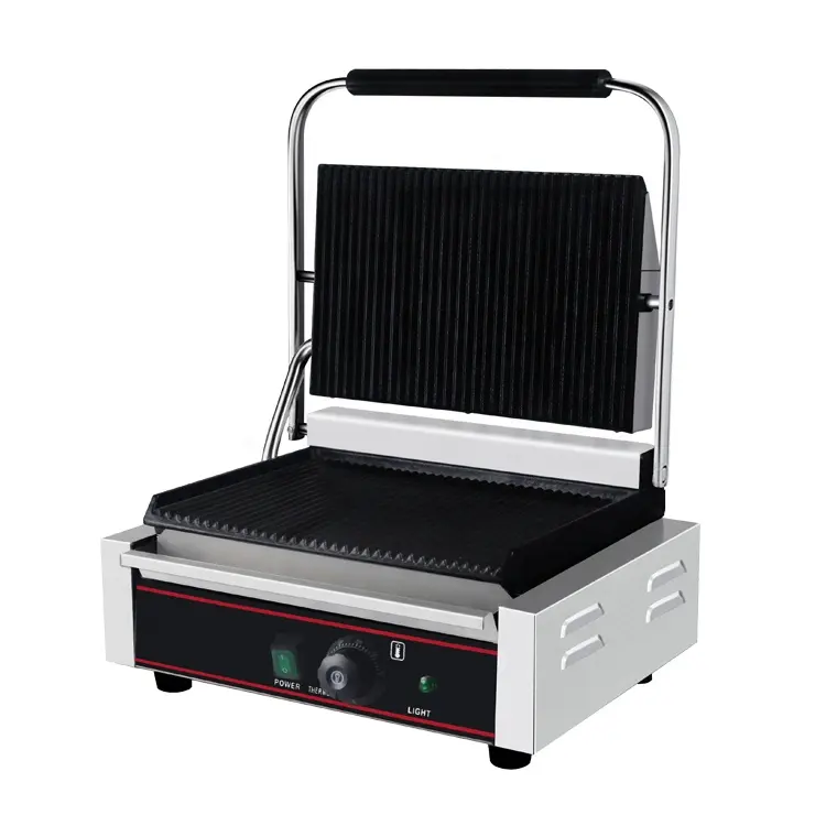 2200W Acier Inoxydable Fonte Sandwich Panini Contact Grill Maker