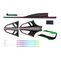 Kit d'éclairage d'ambiance intérieur pour Audi A7 C7 2011-2018, éclairage d'atmosphère pour panneau de garniture, accessoires de décoration intérieure