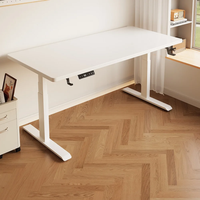 Nouvelle table électrique réglable en hauteur à double moteur, table de bureau pour ordinateur portable, table de travail électrique
