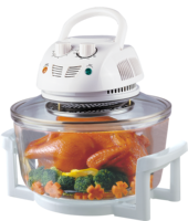 Four Halogène Turbo Cooker 12L en Verre, Friteuse à Air Multifonction, Grill BBQ, Cuisson Sans Huile, Sain, pour Cuisine Domestique