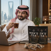 Thé aux herbes pur traditionnel pour hommes, 10 sachets en sachet, boisson naturelle verte pour la santé