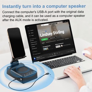 New 2024 Sản Phẩm Máy Tính Để Bàn Điện Thoại Đứng Chủ + Loa + Ngân Hàng Điện 3 Trong 1 5000MAh Sạc Không Dây Văn Phòng Di Động Trợ Lý - Product Image 5