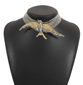 Exaggerated Fashion Flying Bird <strong>Swallow</strong> Multi-layered Full Diamond Choker Niche Hot Girl <strong>Necklace</strong> - Product Image 6